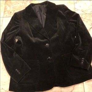 Vintage Black Velvet Blazer